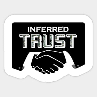 Inferred Trust Series Logo Design Sticker